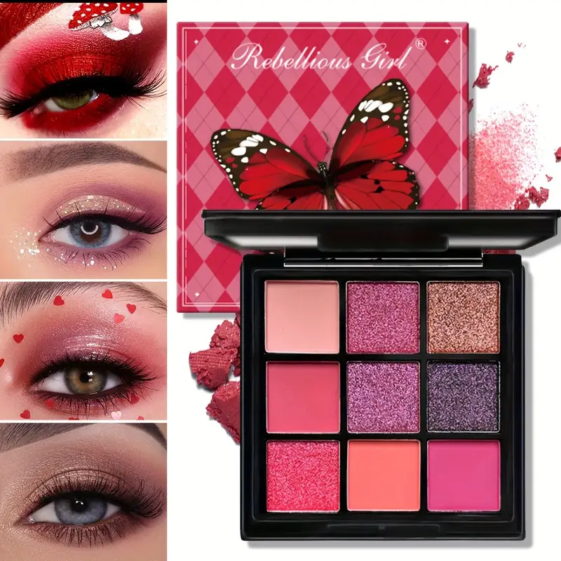 Glitter Pearlescent Matte Eye Shadow Palette Shimmer Makeup LongLasting  Highly Pigmented For Women 11