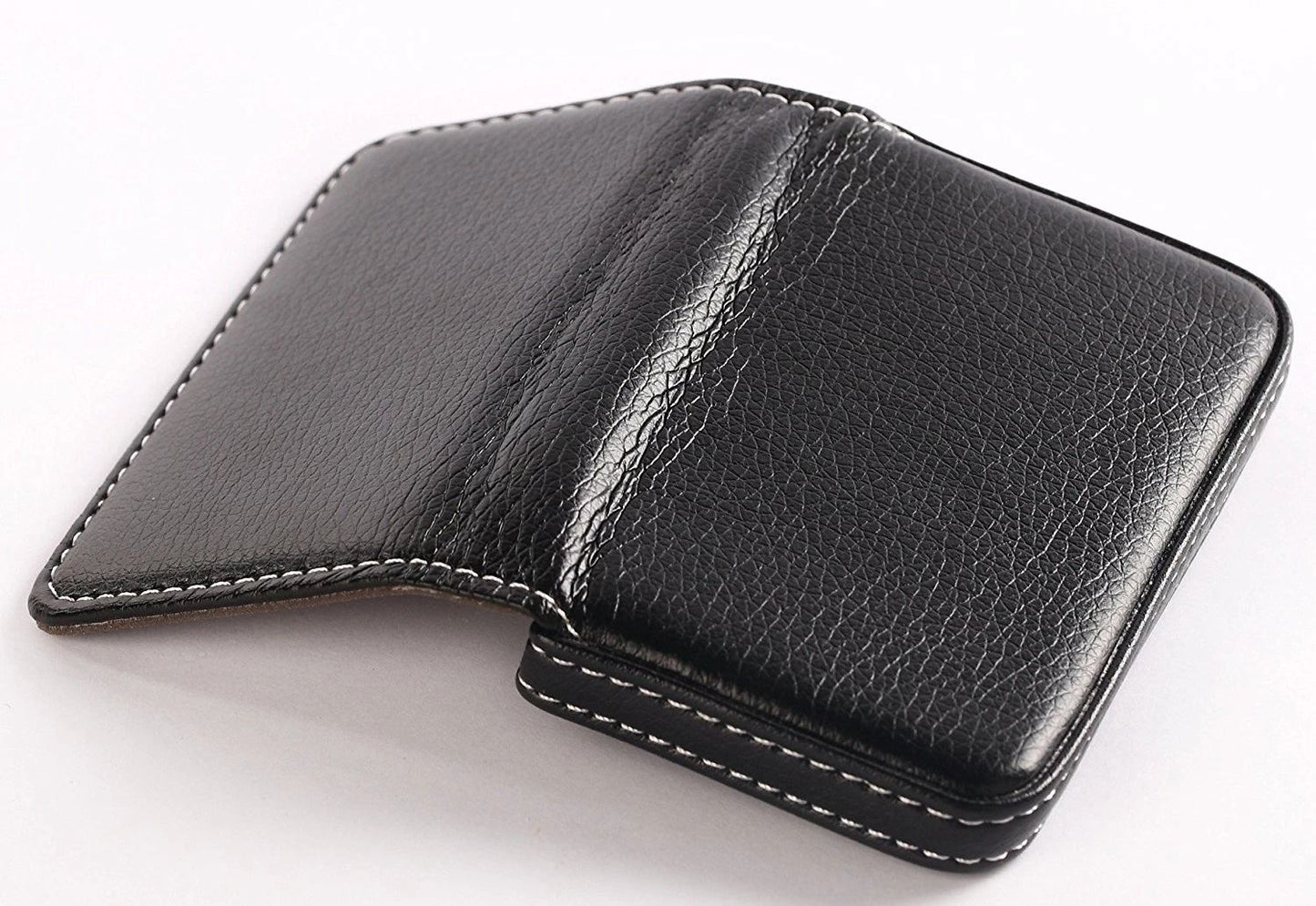 PU Leather Business Card Holder  Professional Magnetic Closure Pocket Wallet For Men Women 2