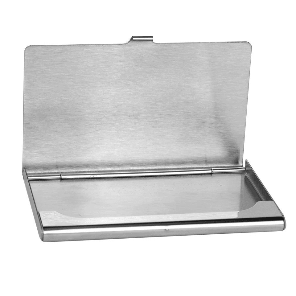 Stainless Steel Card Holder Case Slim Pocket Metal Wallet For Business ID  Credit Cards 1
