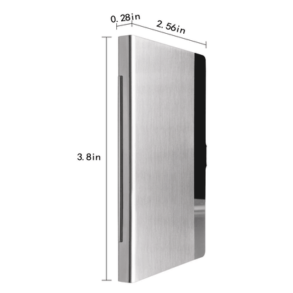Stainless Steel Card Holder Case Slim Pocket Metal Wallet For Business ID  Credit Cards 3
