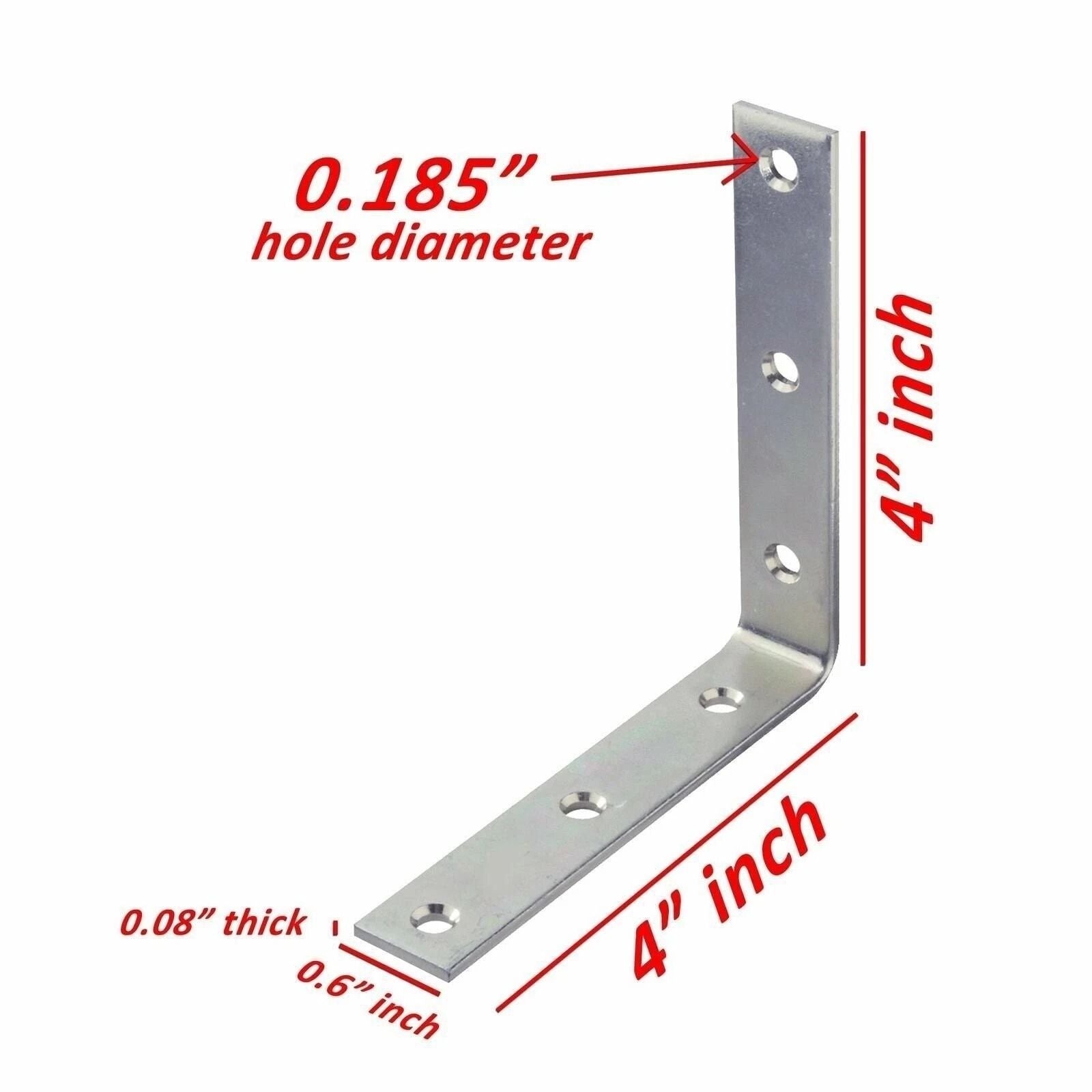4 Heavy Duty LBrackets 20 Pcs Corner Braces With Screws Angle Repair Brackets For DIY Projects 1