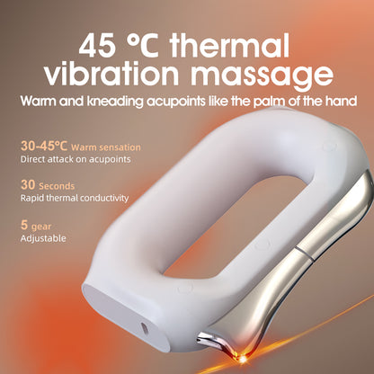 Portable Electric Heating Fascia Massager with Body Scraping Microcurrent & Vibration Muscle Relaxation