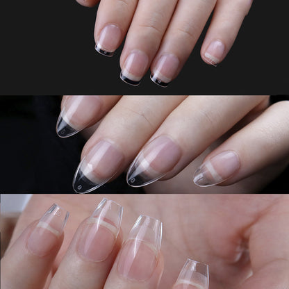 Super Short Almond Press On Nails, Full Cover Soft Gel Tips for Small Nail Beds, No File, No Glue Fake Nails