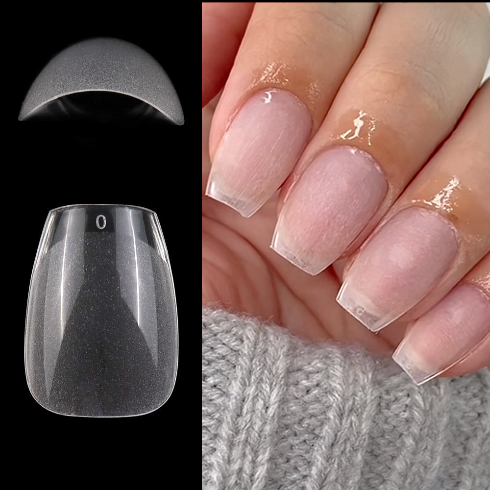 Super Short Almond Press On Nails, Full Cover Soft Gel Tips for Small Nail Beds, No File, No Glue Fake Nails