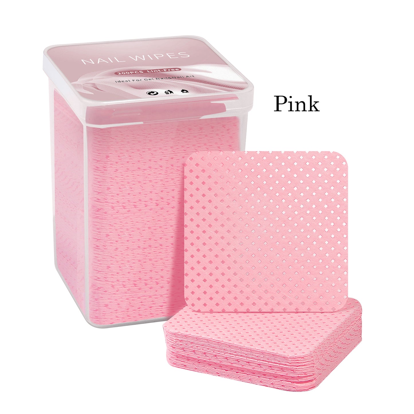 Lint-Free Nail Polish Remover Cotton Wipes, UV Gel Tips Cleaner Pad for Polish & Manicure Art