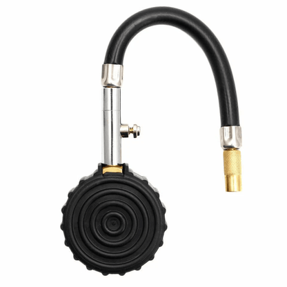 Premium Flexible Hose Truck Car Tire Pressure Gauge PSI Air Meter Tester Heavy Duty Auto Tire Press 5