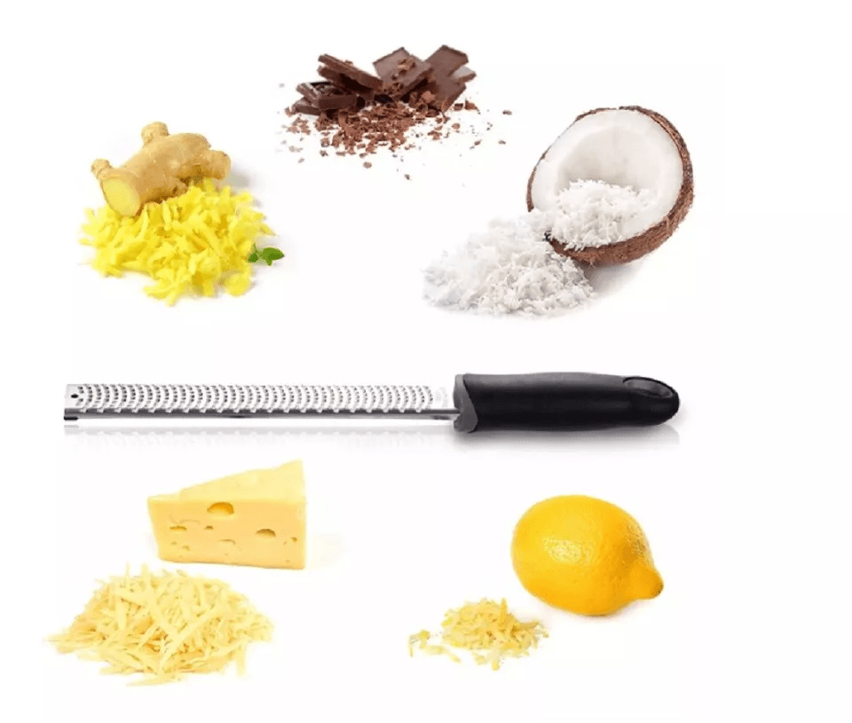 Ultra Sharp Stainless Steel Cheese  Citrus Grater Zester Deluxe Lemon Zester Food Grater Tool With  1