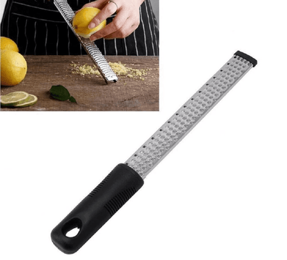 Ultra Sharp Stainless Steel Cheese & Citrus Grater Zester, Deluxe Lemon Zester Food Grater Tool with Safety Cover