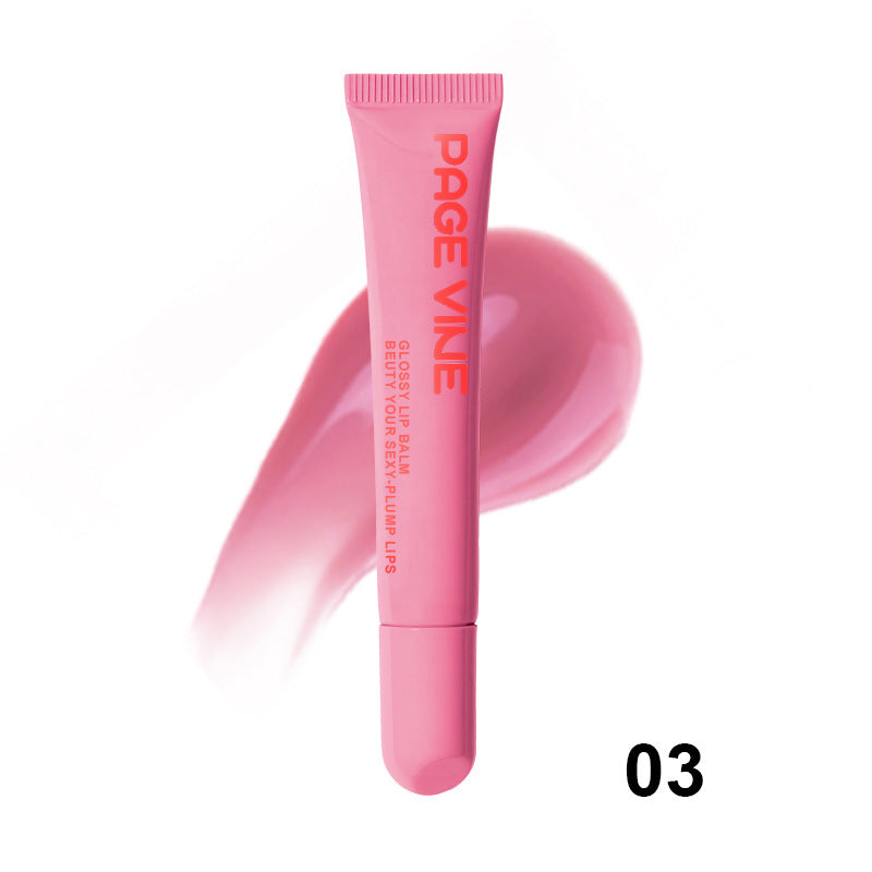 Moisturizing Phone Case Lip Gloss Concentrated Raspberry Jelly Transparent Lip Gloss For Hydrated P