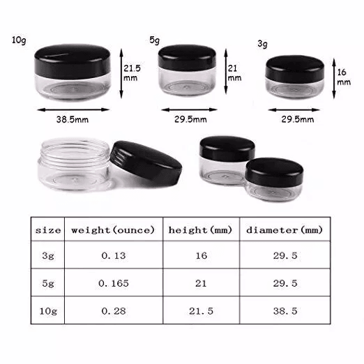 Empty Cosmetic Sample Jars For Lip Balm Makeup Creams Travel Storage  DIY Skincare Containers 5
