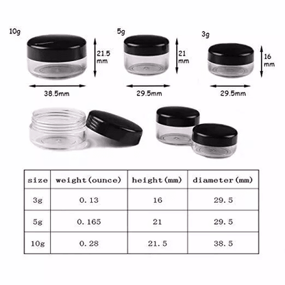 Empty Cosmetic Sample Jars For Lip Balm Makeup Creams Travel Storage  DIY Skincare Containers 5