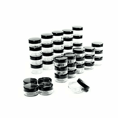 Empty Cosmetic Sample Jars for Lip Balm, Makeup, Creams, Travel Storage & DIY Skincare Containers