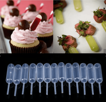 Plastic Squeeze Pipette Droppers Disposable Transfer Tools For Cupcakes Ice Cream Desserts Baking C 2