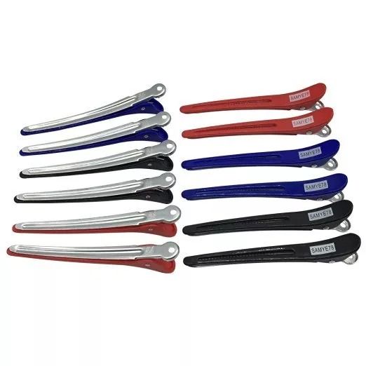 Salon Sectioning Clips 12Pack Professional Alligator Hair Clips With NonSlip Grip 3