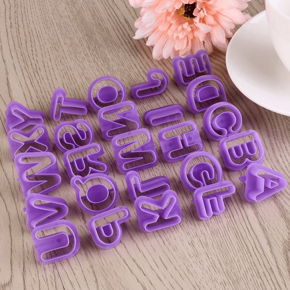 Cake Decorating Alphabet Number Fondant Cutters Icing Mold Mould Kit For Baking Cookie Decorating S 1