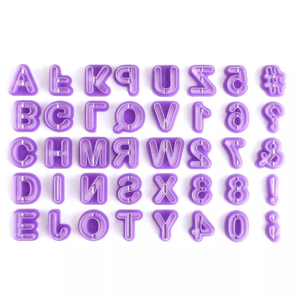 Cake Decorating Alphabet Number Fondant Cutters Icing Mold Mould Kit For Baking Cookie Decorating S 2