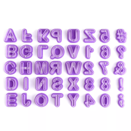 Cake Decorating Alphabet Number Fondant Cutters Icing Mold Mould Kit For Baking Cookie Decorating S 2