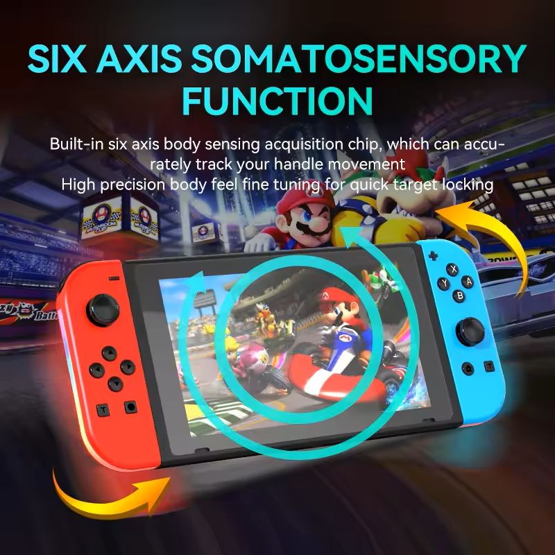 Wireless Joypad Controllers For Switch OLED Lite  Dual Vibration WakeUp Feature Sword Style 19
