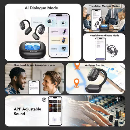 X30 Wireless Translation Headphones With RealTime Voice Chat And EQ App Control 4