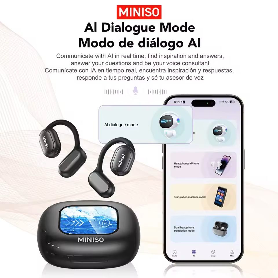 X30 Wireless Translation Headphones With RealTime Voice Chat And EQ App Control 5