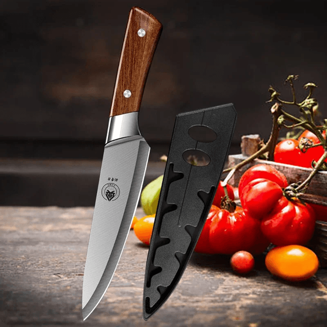 Japanese High Carbon Multi Purpose Cleaver Butcher BBQ And Chef Knife In One 4