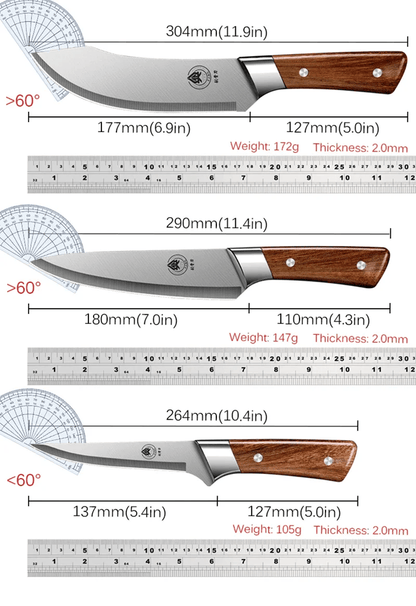 Japanese High Carbon Multi Purpose Cleaver Butcher BBQ And Chef Knife In One 9