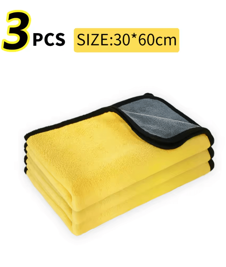 3 5 10Pcs Car Wash Microfiber Towel 30x30 60CM Car Cleaning Drying Cloth Hemming Car Care Cloth Det