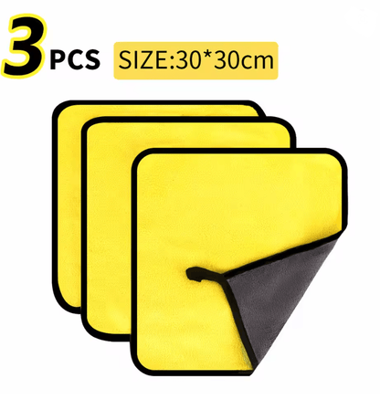 3 5 10Pcs Car Wash Microfiber Towel 30x30 60CM Car Cleaning Drying Cloth Hemming Car Care Cloth Detailing Car Wash Towel