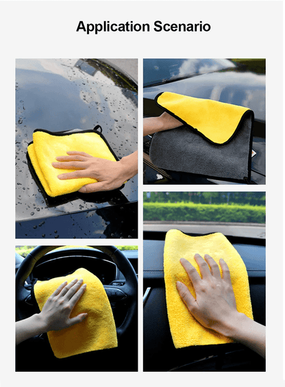 3 5 10Pcs Car Wash Microfiber Towel 30x30 60CM Car Cleaning Drying Cloth Hemming Car Care Cloth Det