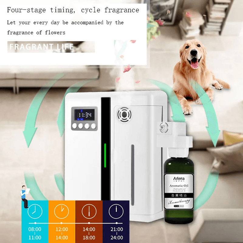 Scent Machine Aroma Diffuser Wall Mounted Hotel 160ML Aroma Diffuser With Fan Inside 7