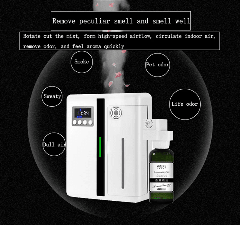 Scent Machine Aroma Diffuser Wall Mounted Hotel 160ML Aroma Diffuser With Fan Inside 8