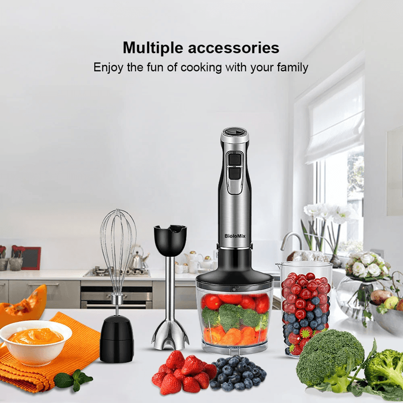 BioloMix 4 In 1 Hand Blender With Chopper And Smoothie Cup 1
