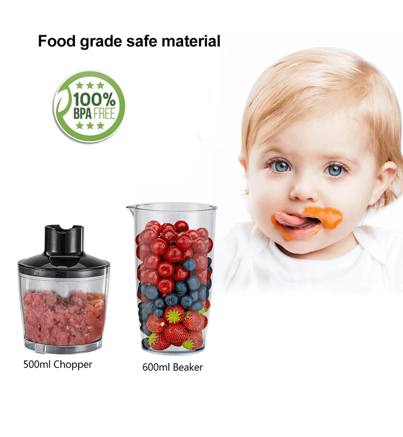 BioloMix 4 In 1 Hand Blender With Chopper And Smoothie Cup 8