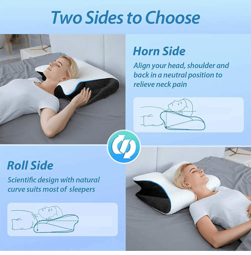 Orthopedic Butterfly Memory Foam Pillow For Neck Support And Pain Relief 1