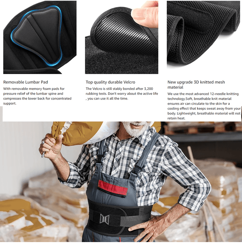 Lower Back Brace For Pain Relief And Lumbar Support For Herniated Disc And Sciatica 7