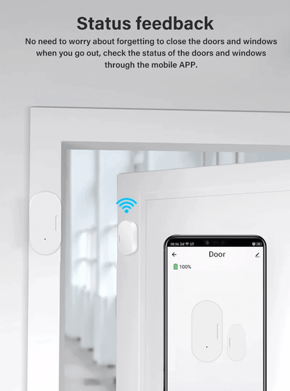 Zigbee Door Sensor With Ewelink App For Smart Home Security And Alexa Integration 3