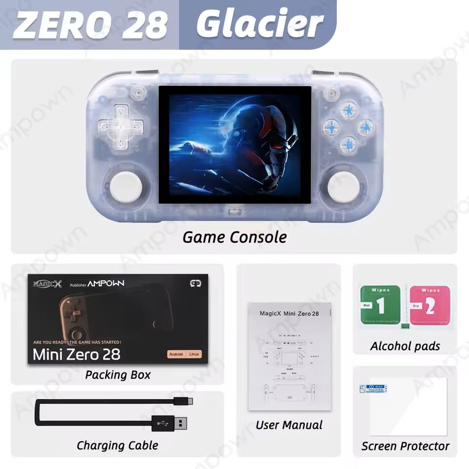 Mini Zero 28 Handheld Game Console With 28in IPS Screen And Android OS 7