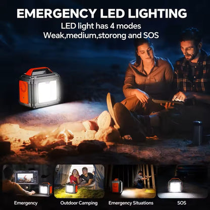 300W Portable Power Station With Solar Panel And LED Light  296Wh Backup Power 1