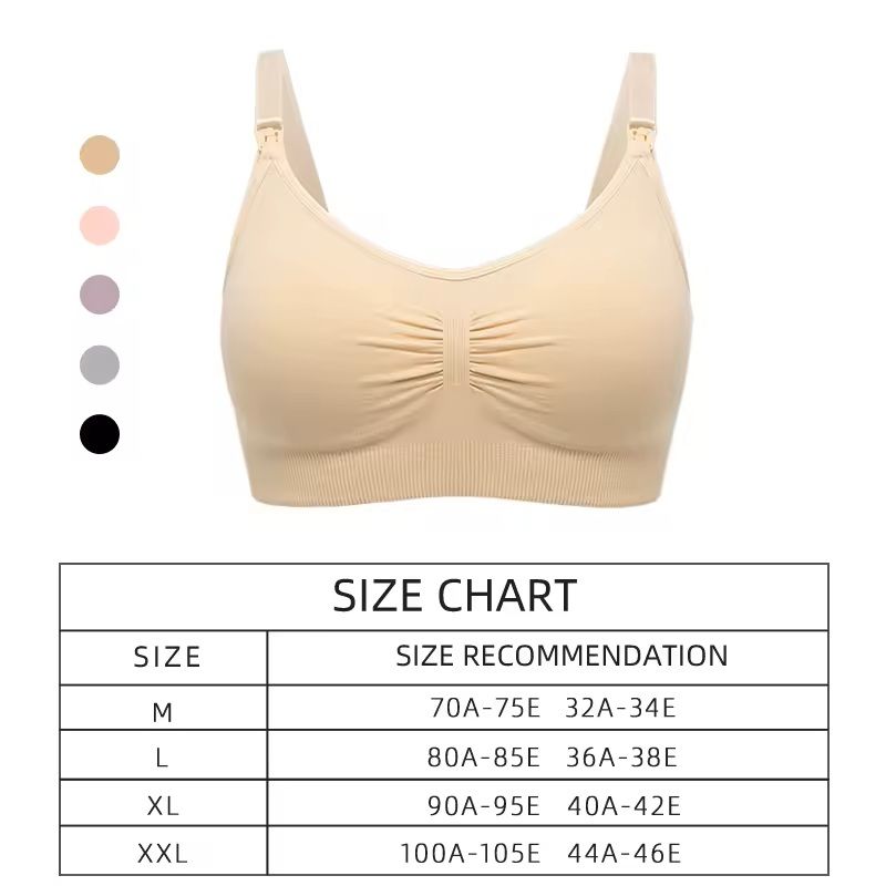 Seamless PushUp Maternity Bra  Plus Size Nursing Support 0