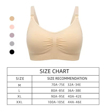 Seamless PushUp Maternity Bra  Plus Size Nursing Support 0