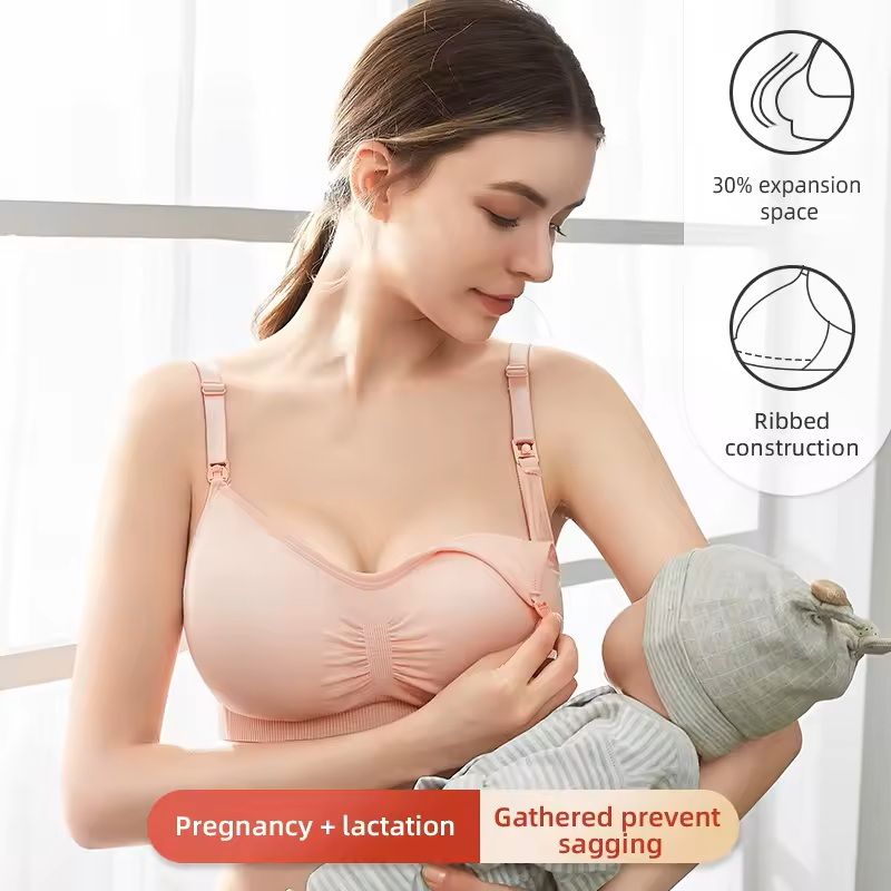 Seamless Push-Up Maternity Bra – Plus Size Nursing Support