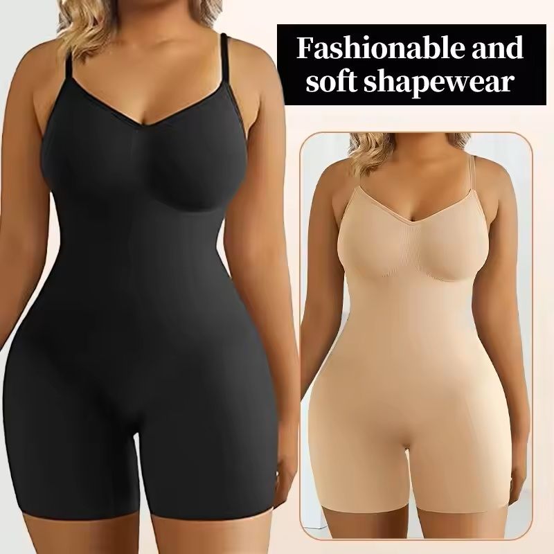 Seamless Tummy Control Bodysuit – High Waist Shaper for Women