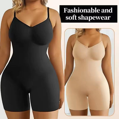 Seamless Tummy Control Bodysuit – High Waist Shaper for Women