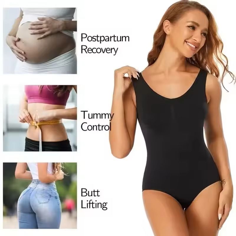 Plus Size Seamless Shapewear Bodysuit  Waist Trainer  Tummy Control 2
