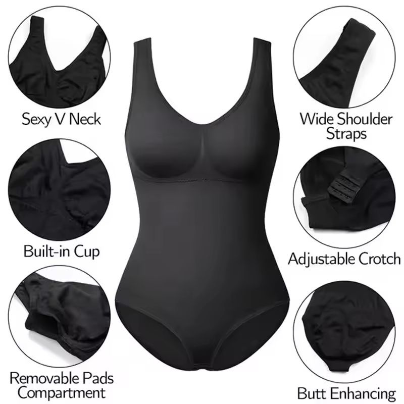Plus Size Seamless Shapewear Bodysuit  Waist Trainer  Tummy Control 3