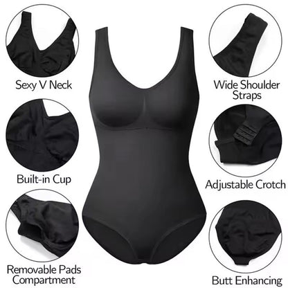 Plus Size Seamless Shapewear Bodysuit  Waist Trainer  Tummy Control 3