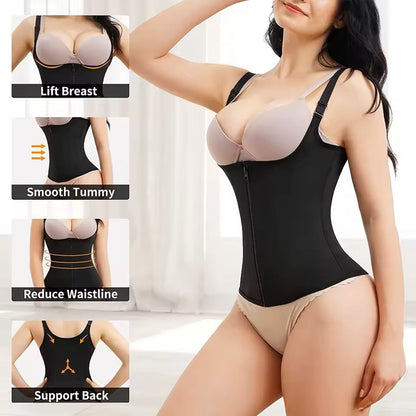 Sweat Waist Trainer Vest – Sauna Compression Shirt for Weight Loss