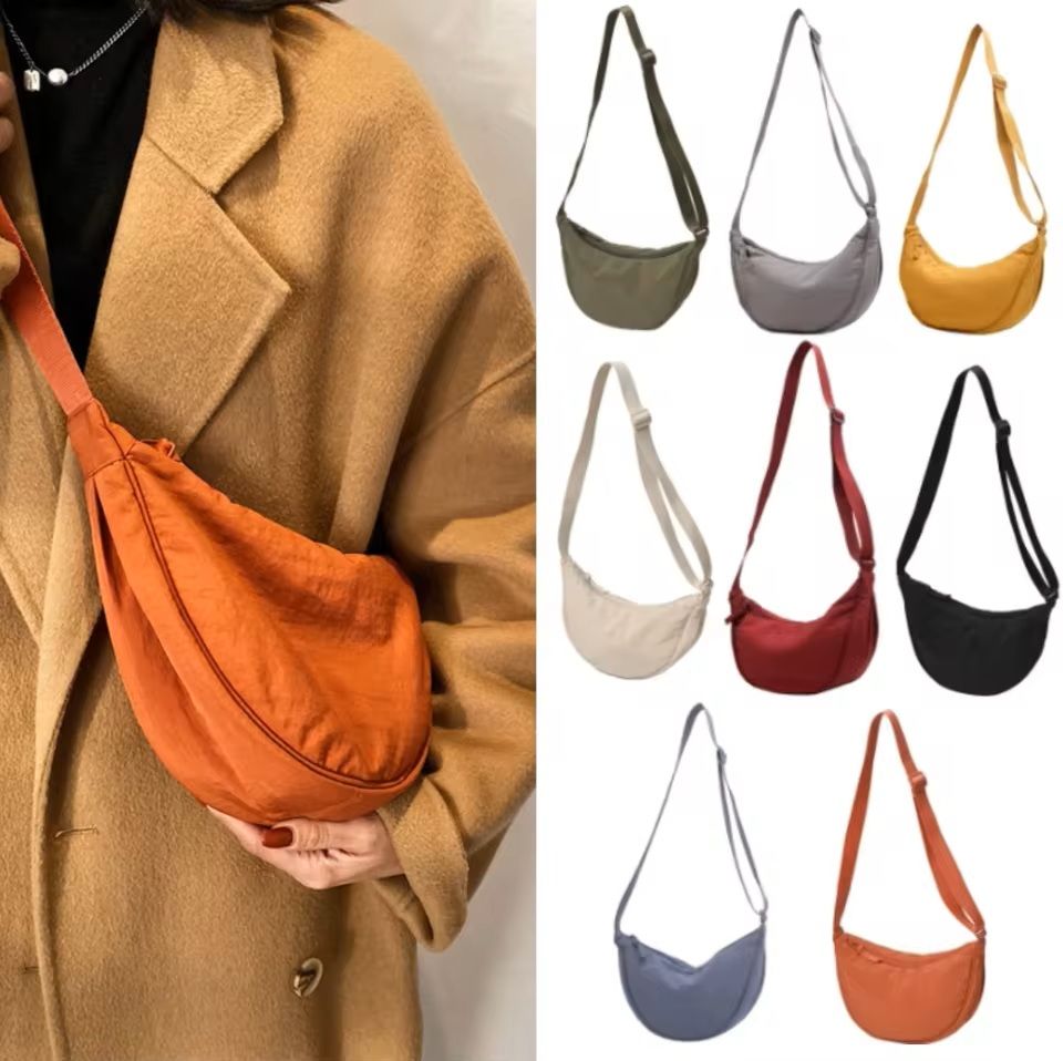 Nylon Crossbody Hobo Bag – Large Capacity Shoulder Tote for Women