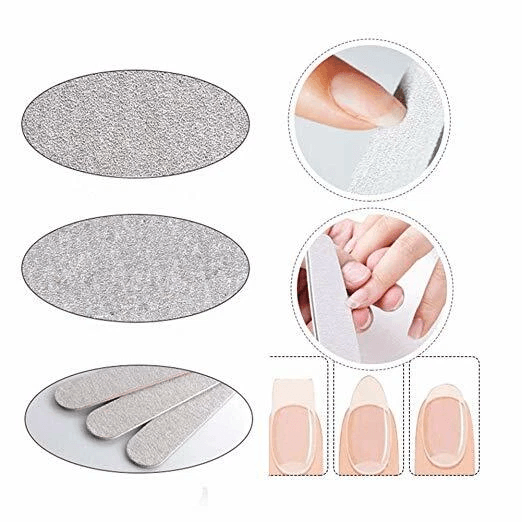Dual Grit Emery Boards Professional Manicure Nail Files Set For Natural  Artificial Nails 3