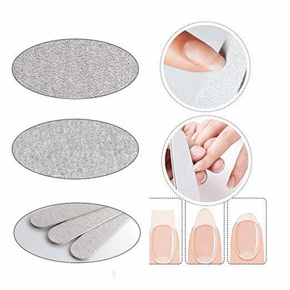 Dual Grit Emery Boards Professional Manicure Nail Files Set For Natural  Artificial Nails 3
